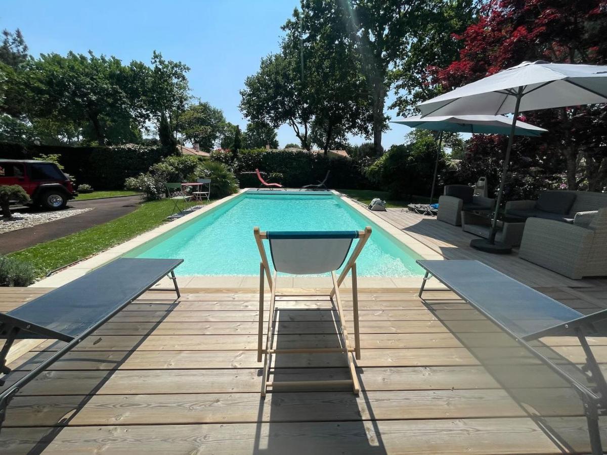 Villa Avec Piscine Andernos Les Bains Exteriér fotografie