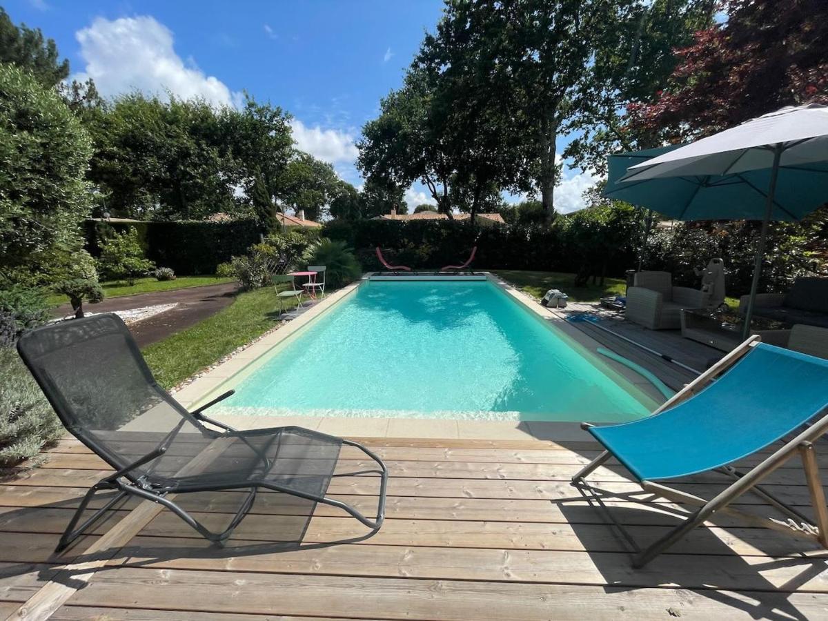 Villa Avec Piscine Andernos Les Bains Exteriér fotografie