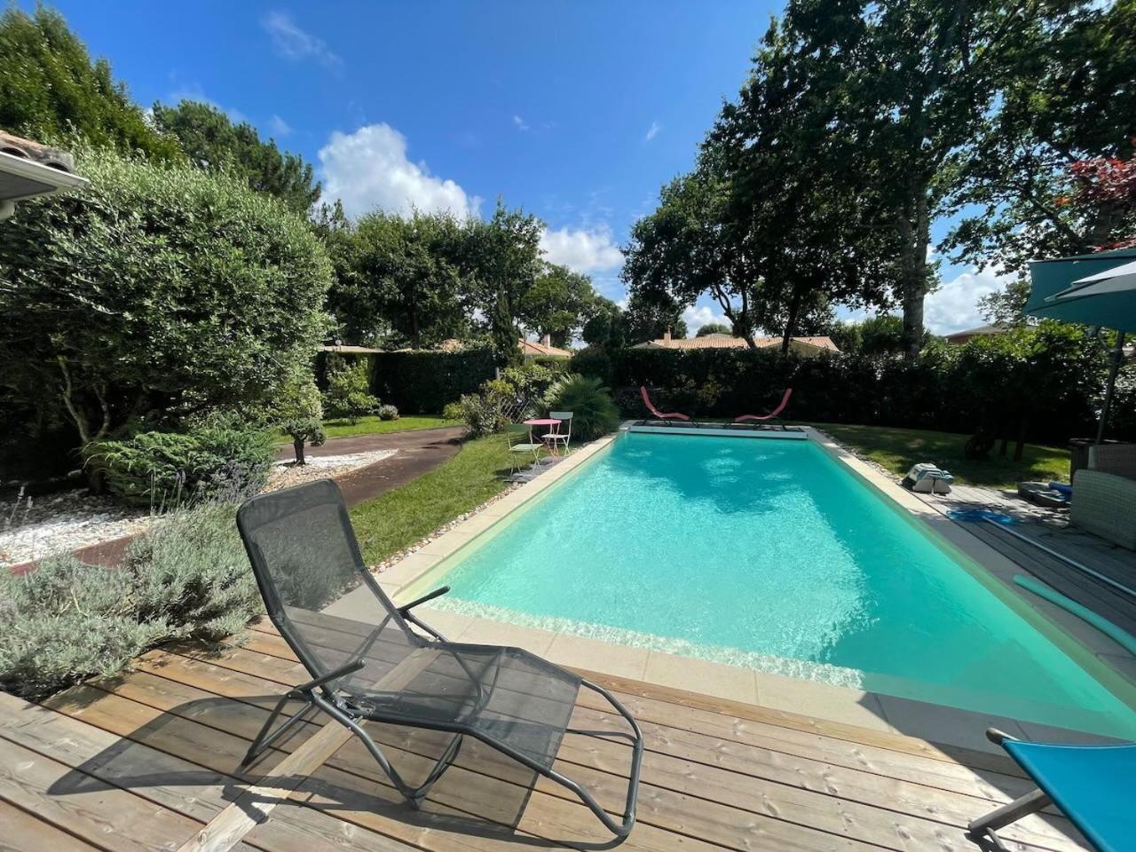 Villa Avec Piscine Andernos Les Bains Exteriér fotografie
