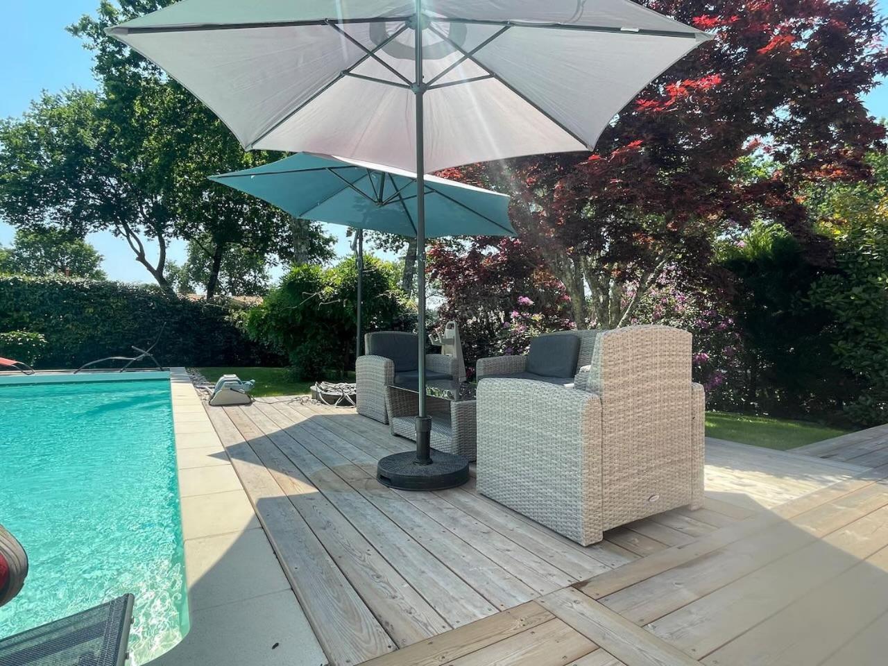 Villa Avec Piscine Andernos Les Bains Exteriér fotografie