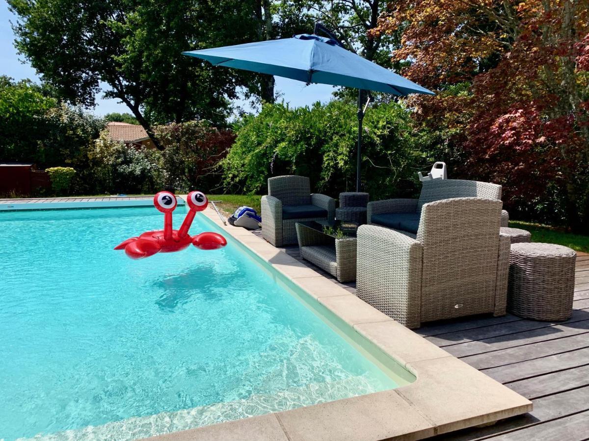 Villa Avec Piscine Andernos Les Bains Exteriér fotografie